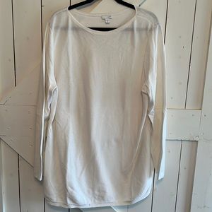 J Jill xl cream/white Crewneck sweater